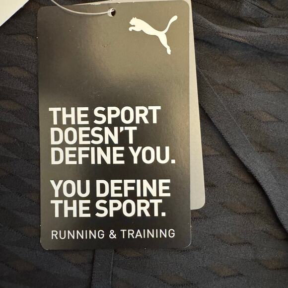 PUMA Black Train Flawless Mesh Pullover Hoodie Sweatshirt XL NWT - Picture 8 of 16